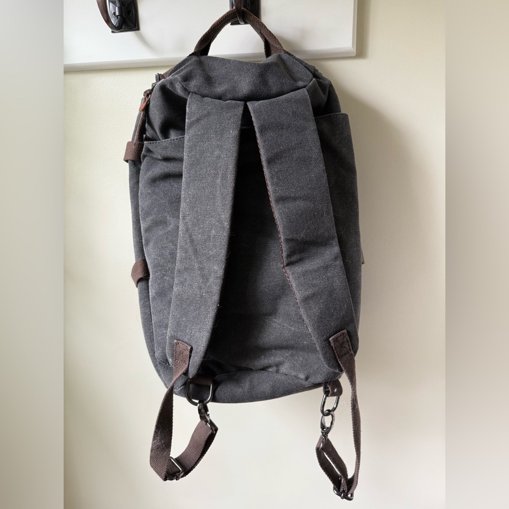 LUXUR Backpack Duffel‎ Bag Travel Luggage Gray Gorpcore Classic School Hiking - Picture 5 of 7